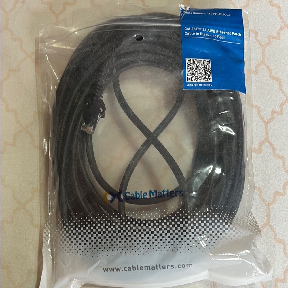 30ft Black HDMI Cable